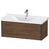 Картинка анонса товара «тумба под раковину duravit xviu xv40170b221 подвесная 101 см орех/черный»