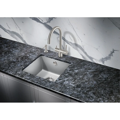 Кухонная мойка Milacio Leon 45 Cuarzo (MC.77093), серый металлик Кухонная мойка Milacio Leon 45 Cuarzo (MC.77093), серый металлик