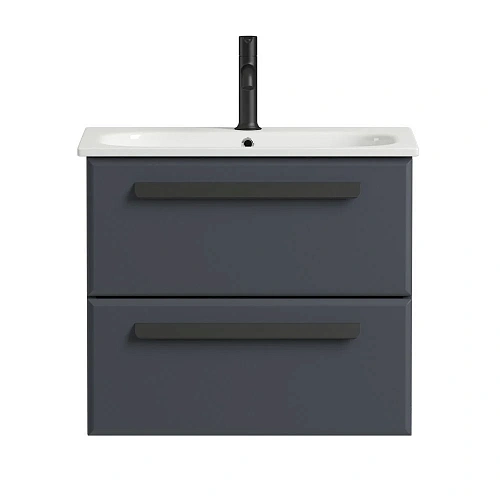 Тумба под раковину CEZARES ECO-CER-600-2C-SO-GR-P Grafito 570x450 подвесная Тумба под раковину CEZARES ECO-CER-600-2C-SO-GR-P Grafito 570x450 подвесная