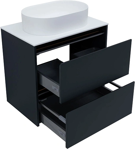 Тумба под раковину Allen Brau Activity 70 1.34003.AM антрацит матовый/черный брашированный Тумба под раковину Allen Brau Activity 70 1.34003.AM антрацит матовый/черный брашированный