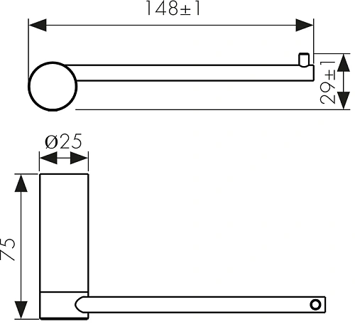 Держатель туалетной бумаги Kaiser Vita белый матовый KH-3241 Держатель туалетной бумаги Kaiser Vita белый матовый KH-3241