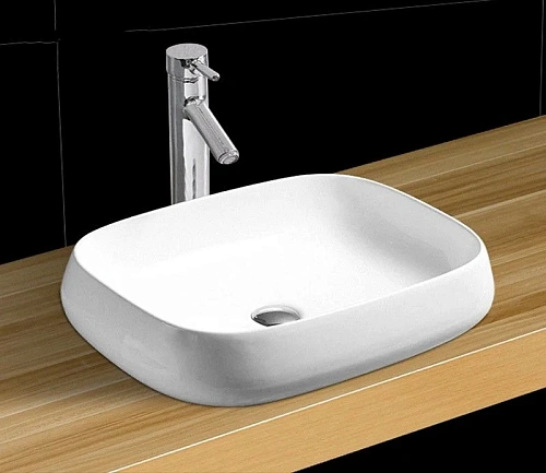 Раковина CeramaLux 9243 накладная, белый Раковина CeramaLux 9243 накладная, белый