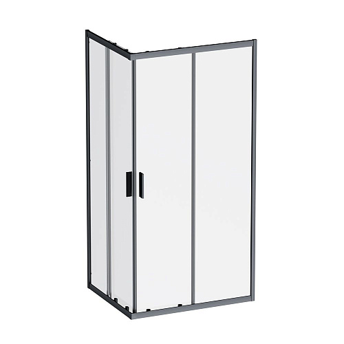 Душевой уголок AM.PM Gem W90G-403-100280-BT 100x80 черный матовый, стекло прозрачное Душевой уголок AM.PM Gem W90G-403-100280-BT 100x80 черный матовый, стекло прозрачное