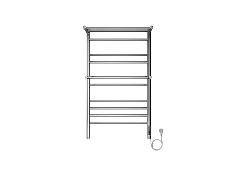 Полотенцесушитель электрический Aquatek Альфа П10 500х900 мм, с полкой AQ EL RRP1090CH Полотенцесушитель электрический Aquatek Альфа П10 500х900 мм, с полкой AQ EL RRP1090CH
