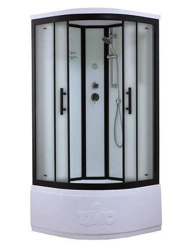 Душевая кабина Timo Standart T-6600 Black Fabric (100x100x220), турецкая баня хамам Душевая кабина Timo Standart T-6600 Black Fabric (100x100x220), турецкая баня хамам