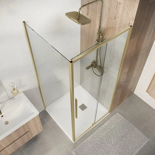 Душевой уголок Niagara Nova NG-44-9ASG-A100SG-34 (90х100х195) прямоугольник, раздвижная, золото сатин, стекло прозрачное Душевой уголок Niagara Nova NG-44-9ASG-A100SG-34 (90х100х195) прямоугольник, раздвижная, золото сатин, стекло прозрачное