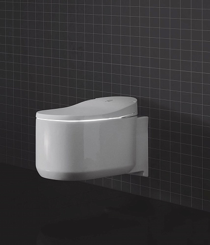 Унитаз SMART GROHE Sensia Arena 120172 в наборе с панелью смыва (хром) системой инсталляции Унитаз SMART GROHE Sensia Arena 120172 в наборе с панелью смыва (хром) системой инсталляции