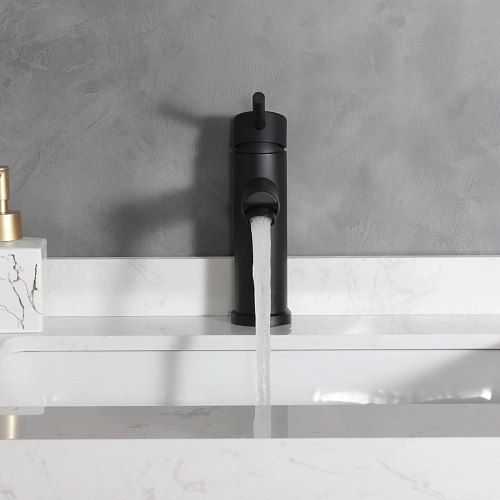 Смеситель для раковины Gid Berlin SS080-BM-K SS080BMK черный матовый Смеситель для раковины Gid Berlin SS080-BM-K SS080BMK черный матовый