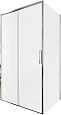 Детальная картинка товара «душевой уголок aquanet pleasure evo 110x80 ae65-110x80-ct профиль хром, прозрачное стекло»