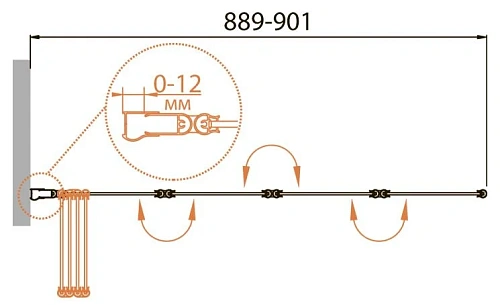 Шторка на ванну CEZARES RELAX-V-4-90/140-C-Bi 90 см стекло прозрачное, профиль белый Шторка на ванну CEZARES RELAX-V-4-90/140-C-Bi 90 см стекло прозрачное, профиль белый