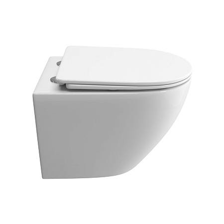 Унитаз подвесной BelBagno UNO-TOR BB5177CH-TOR/SC безободковый c сиденьем Унитаз подвесной BelBagno UNO-TOR BB5177CH-TOR/SC безободковый c сиденьем