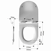 Крышка-сиденье MELANA B2380Sb-805 с микролифтом, белое Крышка-сиденье MELANA B2380Sb-805 с микролифтом, белое