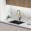 Смеситель для кухни Sancos Grand SC4002BG с вытяжным изливом, брашированное золото Смеситель для кухни Sancos Grand SC4002BG с вытяжным изливом, брашированное золото