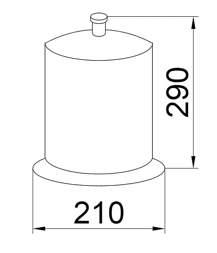 Корзина для мусора Boheme Chiaro 10508 Корзина для мусора Boheme Chiaro 10508