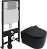 Комплект Унитаз подвесной STWORKI Ноттвиль SETK3104-2616 безободковый, с микролифтом, черный + Систе 587696 Комплект Унитаз подвесной STWORKI Ноттвиль SETK3104-2616 безободковый, с микролифтом, черный + Систе 587696