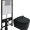 Комплект Унитаз подвесной STWORKI Ноттвиль SETK3104-2616 безободковый, с микролифтом, черный + Систе 587696 Комплект Унитаз подвесной STWORKI Ноттвиль SETK3104-2616 безободковый, с микролифтом, черный + Систе 587696