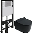 Комплект Унитаз подвесной STWORKI Ноттвиль SETK3104-2616 безободковый, с микролифтом, черный + Систе 587696 Комплект Унитаз подвесной STWORKI Ноттвиль SETK3104-2616 безободковый, с микролифтом, черный + Систе 587696