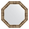 Картинка анонса товара «зеркало в багетной раме evoform octagon, by 3668, 64 x 64 см, серебряный бамбук»