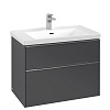 Картинка анонса товара «тумба под раковину villeroy &amp; boch subway 3.0 graphite / graphite c57400vr»