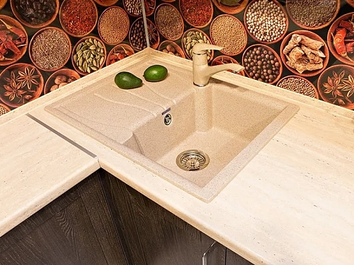 Кухонная мойка GranFest Standart S-680 L беж бежевый Кухонная мойка GranFest Standart S-680 L беж бежевый