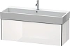 Тумба под раковину Duravit XSquare XS409702222 подвесная 118 см белая глянцевый