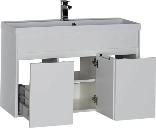 Тумба под раковину Aquanet Латина 100 белый 00179637 Тумба под раковину Aquanet Латина 100 белый 00179637