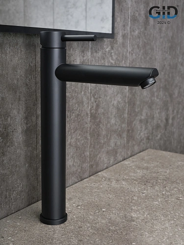 Смеситель для раковины Gid Berlin SS080-BM-D SS080BMD черный матовый Смеситель для раковины Gid Berlin SS080-BM-D SS080BMD черный матовый