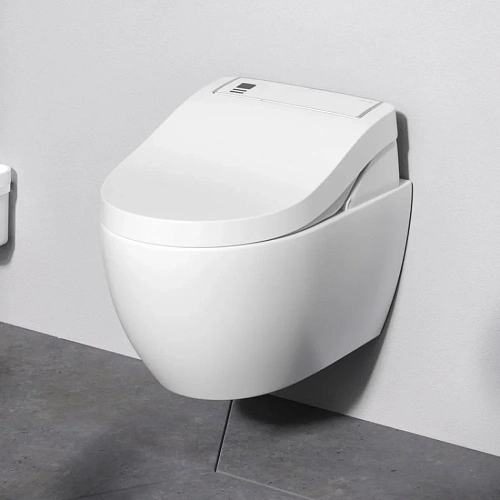 Унитаз подвесной AM.PM Awe C111739SC с электронной крышкой биде Clean Care Унитаз подвесной AM.PM Awe C111739SC с электронной крышкой биде Clean Care