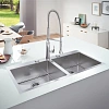 Кухонная мойка GROHE K800, нержавеющая сталь (31585SD1) Кухонная мойка GROHE K800, нержавеющая сталь (31585SD1)