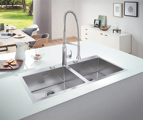 Кухонная мойка GROHE K800, нержавеющая сталь (31585SD1) Кухонная мойка GROHE K800, нержавеющая сталь (31585SD1)
