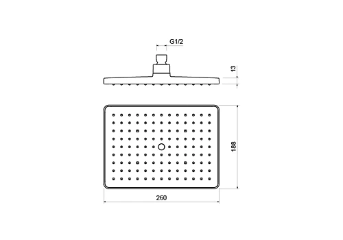 Верхний душ Aquatek AQ2087MB Черный матовый Верхний душ Aquatek AQ2087MB Черный матовый