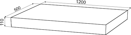 Столешница STWORKI Ольборг 120 дуб французский, без отверстий, 2 тумбы 60 + 2 раковины 483407 Столешница STWORKI Ольборг 120 дуб французский, без отверстий, 2 тумбы 60 + 2 раковины 483407