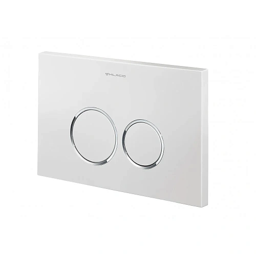 Клавиша смыва Milacio Standart MCU.201 механическая белый/кольца хром R-style Клавиша смыва Milacio Standart MCU.201 механическая белый/кольца хром R-style