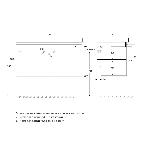 Тумба под раковину CEZARES GIUBILEO-1000-2A-SC-BL Bianco Lucido 1000x450 подвесная Тумба под раковину CEZARES GIUBILEO-1000-2A-SC-BL Bianco Lucido 1000x450 подвесная