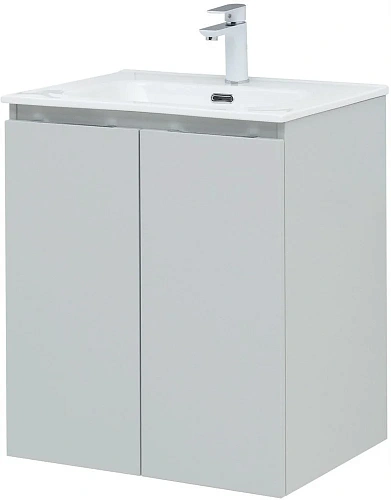 Тумба под раковину Aquanet Алвита New 60 2 дверцы, серый 00277524 Тумба под раковину Aquanet Алвита New 60 2 дверцы, серый 00277524