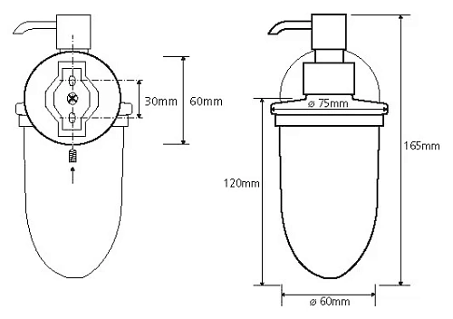 Дозатор жидкого мыла Bemeta ALFA 102408022 Дозатор жидкого мыла Bemeta ALFA 102408022