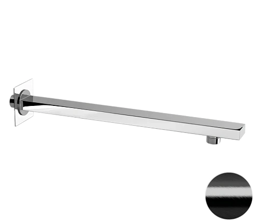 Кронштейн верхнего душа Remer 348Q30CFP, черный брашированный хром 30 см Кронштейн верхнего душа Remer 348Q30CFP, черный брашированный хром 30 см