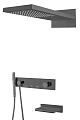 Душевая система Boheme ZODIAC Shine Gun Metal встраиваемая 132-2-SGM Душевая система Boheme ZODIAC Shine Gun Metal встраиваемая 132-2-SGM