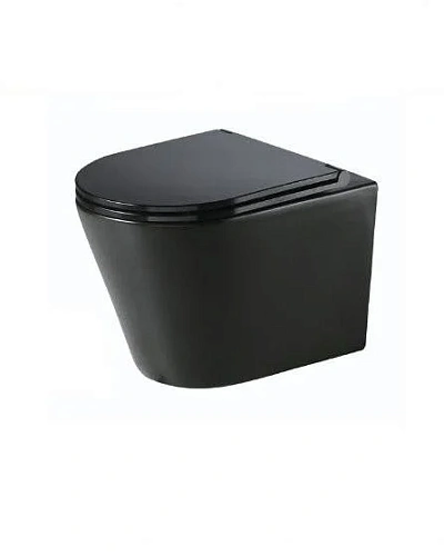 Унитаз подвесной NOFER Nantes 23031 515x355мм сиденье микролифт, матовый черный Унитаз подвесной NOFER Nantes 23031 515x355мм сиденье микролифт, матовый черный