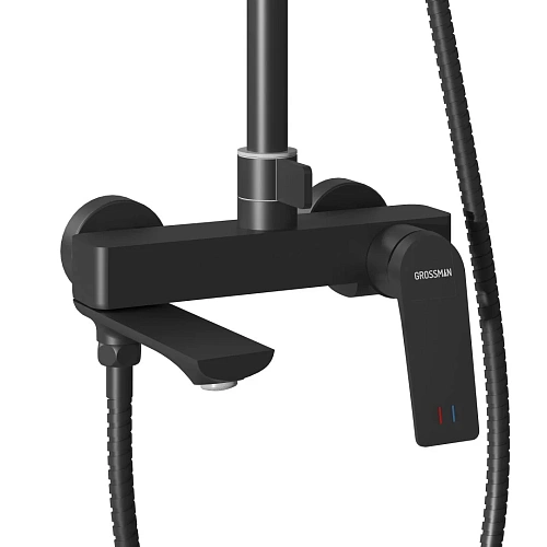 Душевая система GROSSMAN Cosmo 500.K35.02.210 черный матовый Душевая система GROSSMAN Cosmo 500.K35.02.210 черный матовый