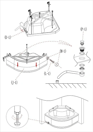 Душевая кабина Taliente с гидромассажем, 100x100x220см, четверть круга, профиль черный, прозрозрачно TA-100CB Душевая кабина Taliente с гидромассажем, 100x100x220см, четверть круга, профиль черный, прозрозрачно TA-100CB