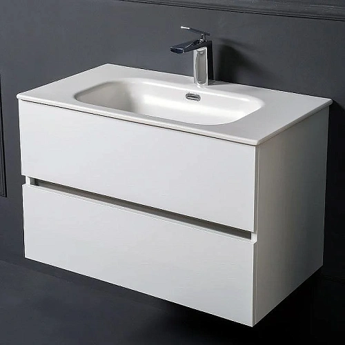Тумба под раковину Armadi Art VALLESSI 80 белая глянец 837-080-W Тумба под раковину Armadi Art VALLESSI 80 белая глянец 837-080-W