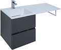 Тумба под раковину Aquanet Алвита 48 серый антрацит 00243662 Тумба под раковину Aquanet Алвита 48 серый антрацит 00243662