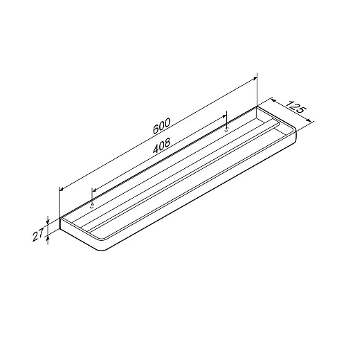 Полотенцедержатель Damixa Jupiter DA77336400 двойная Полотенцедержатель Damixa Jupiter DA77336400 двойная