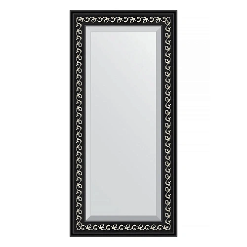 Зеркало в багетной раме Evoform Exclusive BY 1145 55 x 115 см, черный ардеко Зеркало в багетной раме Evoform Exclusive BY 1145 55 x 115 см, черный ардеко