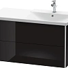 Тумба под раковину Duravit XSquare XS418804040 подвесная 101 см черный глянцевый Тумба под раковину Duravit XSquare XS418804040 подвесная 101 см черный глянцевый