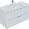 Комплект мебели Aquanet Алвита New 100 2 ящика, белый матовый 00274205 Комплект мебели Aquanet Алвита New 100 2 ящика, белый матовый 00274205