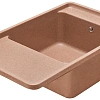 Кухонная мойка Aquaton Беллис 87 1A724832BS270 из литого мрамора,терракот Кухонная мойка Aquaton Беллис 87 1A724832BS270 из литого мрамора,терракот
