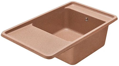 Кухонная мойка Aquaton Беллис 87 1A724832BS270 из литого мрамора,терракот Кухонная мойка Aquaton Беллис 87 1A724832BS270 из литого мрамора,терракот