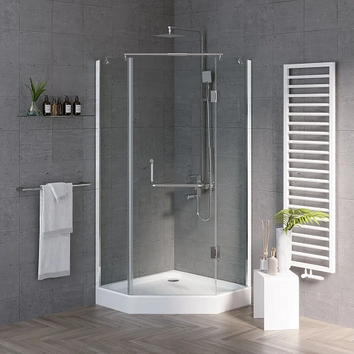 Душевой уголок GROSSMAN Classic GR-8090 90x90x185 трапеция, дверь распашная Душевой уголок GROSSMAN Classic GR-8090 90x90x185 трапеция, дверь распашная